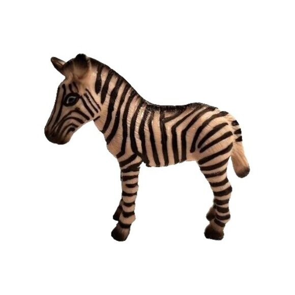 schleich Other - Schleich 3" Zebra Foal 1998 Baby Figure Zoo Wildlife Vintage 90s
